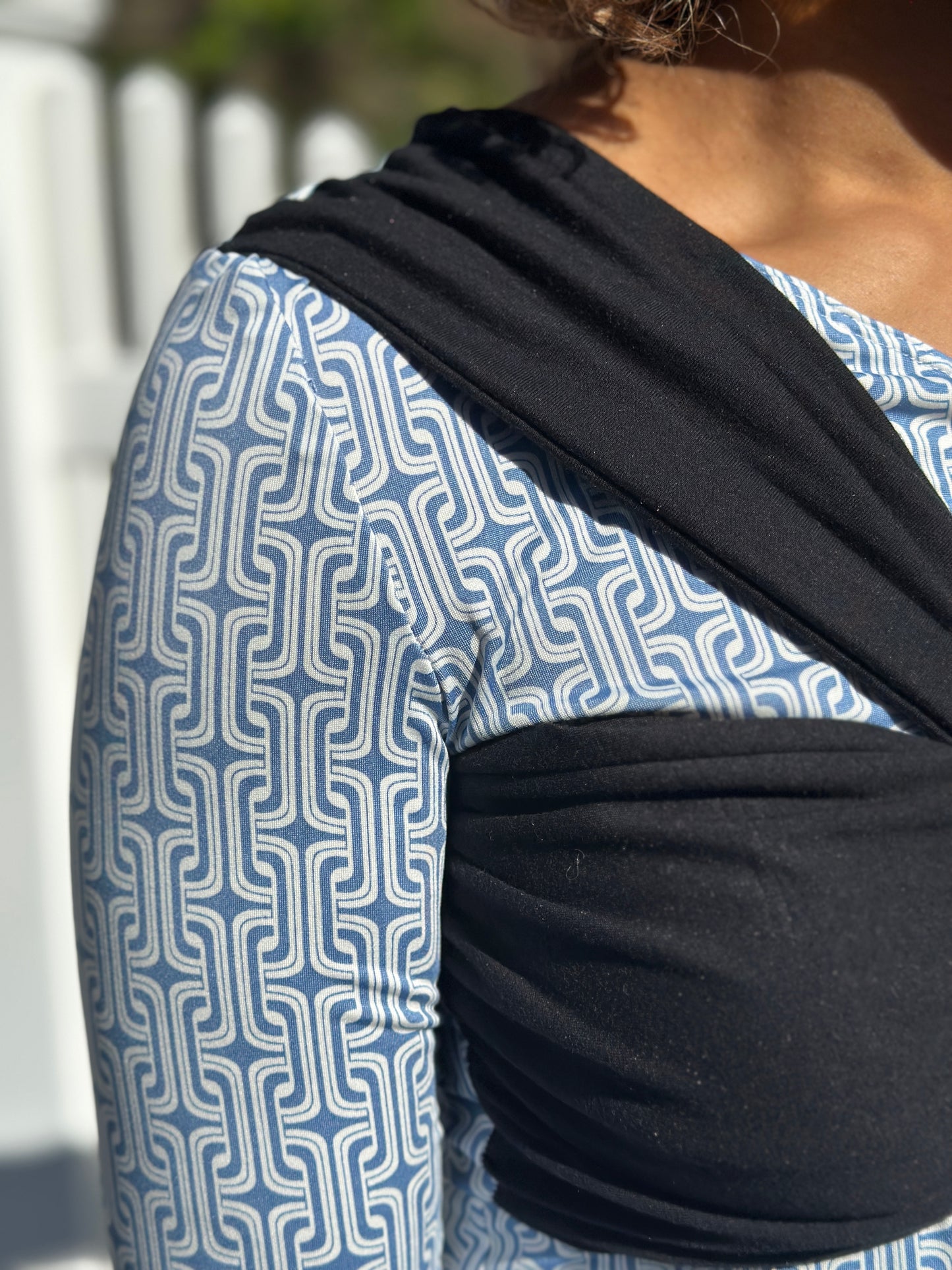 Blue Chain Link Knit