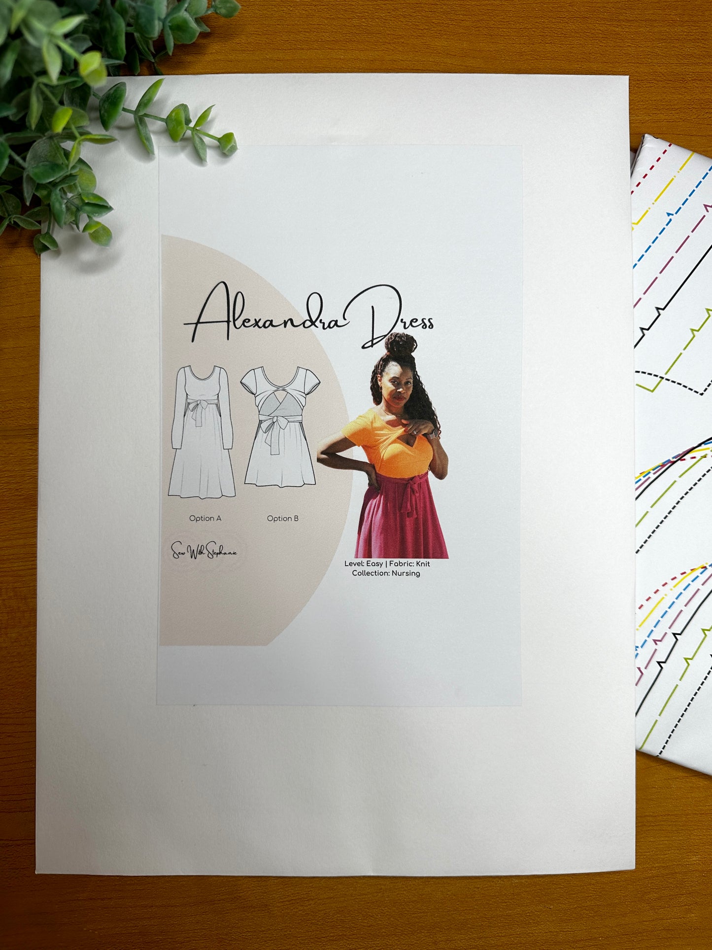 Alexandra Dress - Printed Pattern