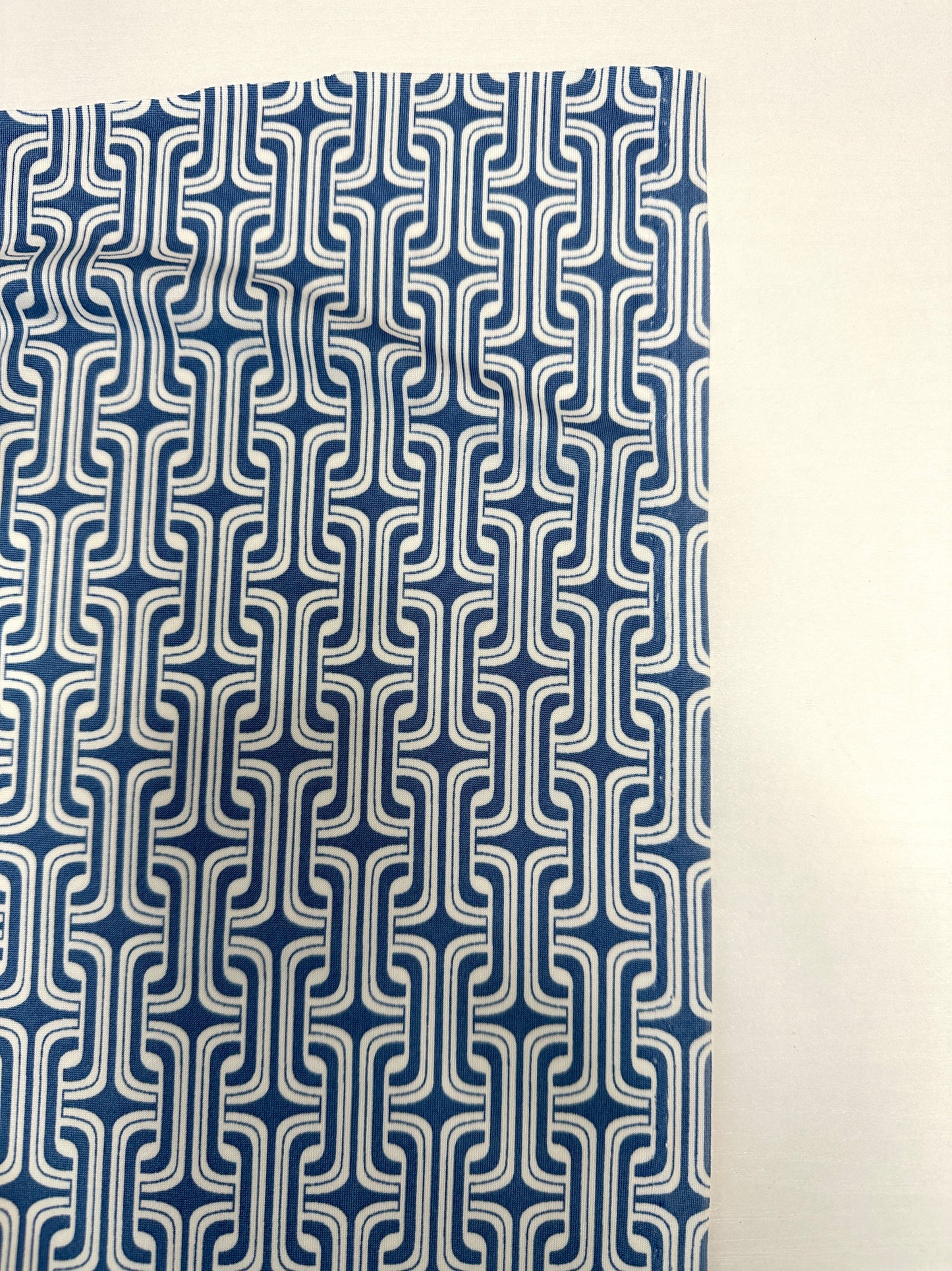 Blue Chain Link Knit