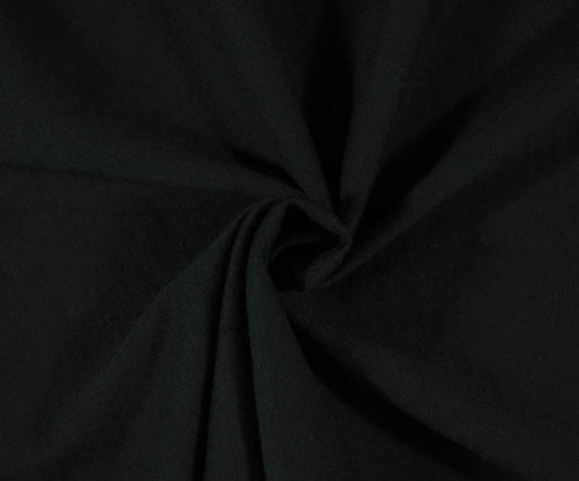 Black Solid T-Shirt Knit