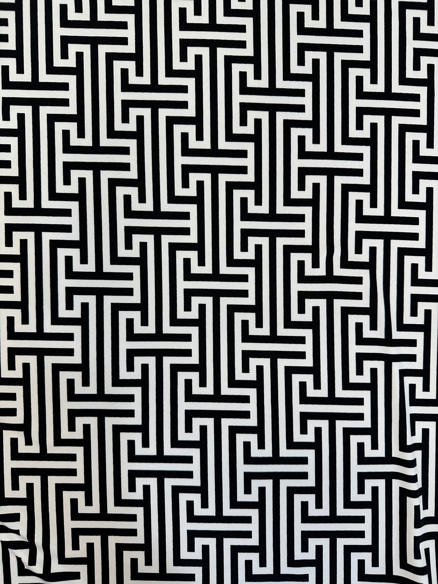 Black Geometric Knit