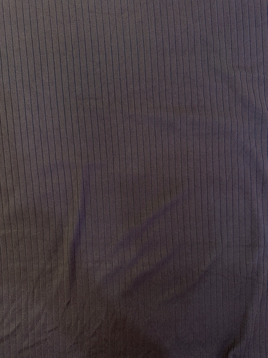 Chocolate Brown Ribbed Knit