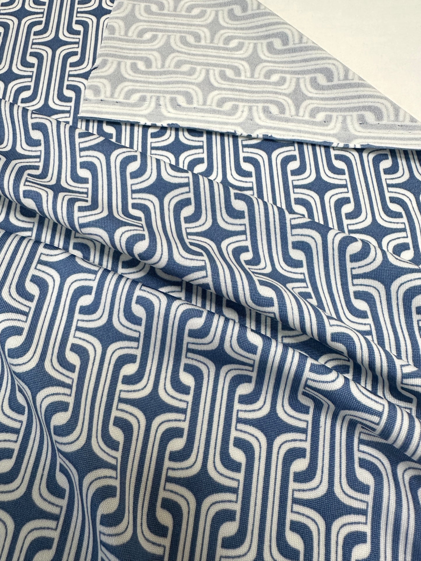 Blue Chain Link Knit